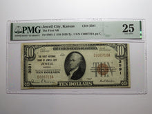 Load image into Gallery viewer, $10 1929 Jewell City Kansas KS National Currency Bank Note Bill #3591 VF25 PMG