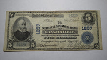 Load image into Gallery viewer, $5 1902 Canajoharie New York NY National Currency Bank Note Bill! Ch. #1257 VF