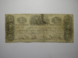 $2 1828 Hoboken New Jersey NJ Obsolete Currency Bank Note Bill Grazing Company