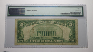 $5 1929 Bartow Florida FL National Currency Bank Note Bill Ch. #13389 F15 PMG