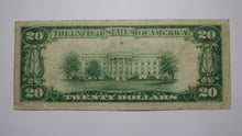 Load image into Gallery viewer, $20 1929 Muskogee Oklahoma OK National Currency Bank Note Bill Ch #12890 FINE