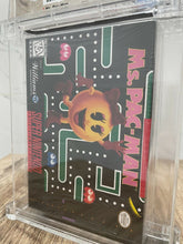 Load image into Gallery viewer, Ms. Pacman Super Nintendo Factory Sealed Video Game Wata 9.0 Graded A++ Seal!