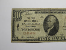 Load image into Gallery viewer, $10 1929 Carmichaels Pennsylvania PA National Currency Bank Note Bill Ch. #5784