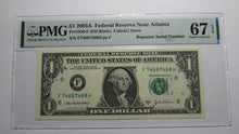 Load image into Gallery viewer, $1 2003A Repeater Serial Number Federal Reserve Currency Bank Note Bill UNC67EPQ