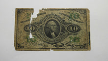 Load image into Gallery viewer, 1863 $.10 Third Issue Fractional Currency Obsolete Bank Note Bill 3rd Issue RARE