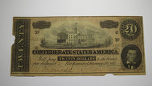 Load image into Gallery viewer, $20 1864 Richmond Virginia VA Confederate Currency Bank Note Bill T67 RARE