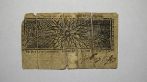 1770 $2/3 Maryland MD Colonial Currency Bank Note Bill RARE Two Thirds Dollar!