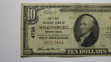 Load image into Gallery viewer, $10 1929 Wilkinsburg Pennsylvania PA National Currency Bank Note Bill Ch. #4728