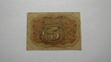 Load image into Gallery viewer, 1863 $.05 Second Issue Fractional Currency Obsolete Bank Note Bill 2nd RARE