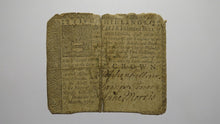 Load image into Gallery viewer, 1769 Five Shillings Pennsylvania PA Colonial Currency Bank Note Bill 5s RARE