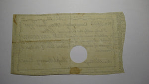 1790 10s Connecticut Pay Table Office Colonial Currency Note Bill! Ralph Pomeroy