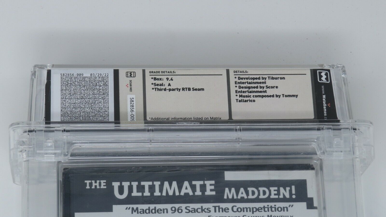 Copy of Madden '96 for the Genesis came with the original EB Games receipt  : r/gamecollecting