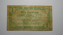 Load image into Gallery viewer, $.05 1939 Staples Minnesota MN Obsolete Currency Note! Souvenir Wooden Nickel