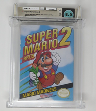 Load image into Gallery viewer, Super Mario Brothers 2 Complete In Box Nintendo Video Game Wata Graded 8.0 CIB