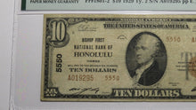 Load image into Gallery viewer, $10 1929 Honolulu Hawaii HI National Currency Bank Note Bill Ch. #5550 VF20