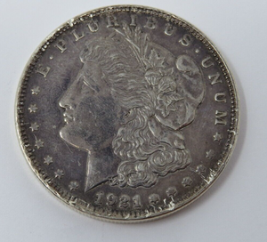 $1 1921-P Morgan Silver Dollar 90% Circulated US Silver Coin Junk Silver Melt