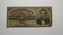 Load image into Gallery viewer, 1863 $.50 4th Issue Fractional Currency Note RARE Lincoln Design Fourth Good
