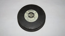 Load image into Gallery viewer, Vintage Burlington Mohawks Game Used OHA Official Viceroy Hockey Puck Ontario