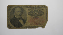 Load image into Gallery viewer, 1874 $.25 Fifth Issue Fractional Currency Obsolete Bank Note Bill 5th Filler