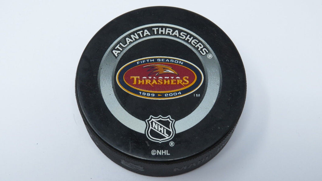 2003-04 Atlanta Thrashers Official Bettman NHL Game Puck Not Used InGlasco!