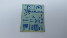 Load image into Gallery viewer, February 3, 1971 New York Rangers Vs. Chicago Blackhawks NHL Hockey Ticket Stub