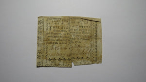 1760 Twenty Shillings North Carolina NC Colonial Currency Bank Note Bill 20s