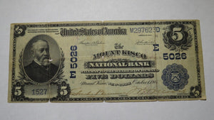$5 1902 Mount Kisco New York NY National Currency Bank Note Bill! Ch. #5026 RARE