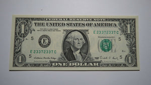 $1 1988 Repeater Serial Number Federal Reserve Currency Bank Note Bill UNC+ 2337