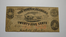 Load image into Gallery viewer, $.25 1863 Montgomery Alabama Obsolete Currency Bank Note Bill AU! Plate B
