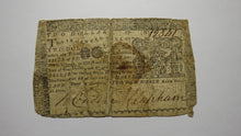 Load image into Gallery viewer, 1770 $2 Annapolis Maryland MD Colonial Currency Note Bill Revolutionary War RARE