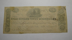 $10 1837 Greenfield Mills Maryland MD Obsolete Currency Bank Note Bill Frederick