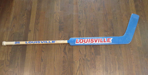 1980's Al Jensen Washington Capitals Game Used Louisville Hockey Goalie Stick