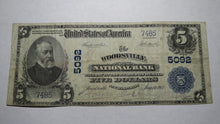 Load image into Gallery viewer, $5 1902 Woodsville New Hampshire NH National Currency Bank Note Bill! #5092 VF!