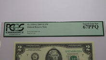 Load image into Gallery viewer, $2 2009 Radar Serial Number Federal Reserve Currency Bank Note Bill PCGS NEW67