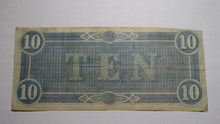 Load image into Gallery viewer, $10 1864 Richmond Virginia VA Confederate Currency Bank Note Bill RARE T68 VF+