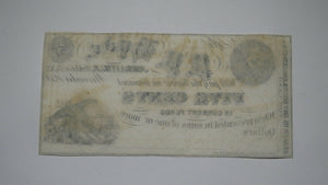 $.05 1852 Jordanville New York NY Obsolete Currency Bank Note Bill Herkimer CU++