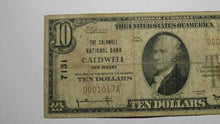 Load image into Gallery viewer, $10 1929 Caldwell New Jersey NJ National Currency Bank Note Bill Ch. #7131 FINE