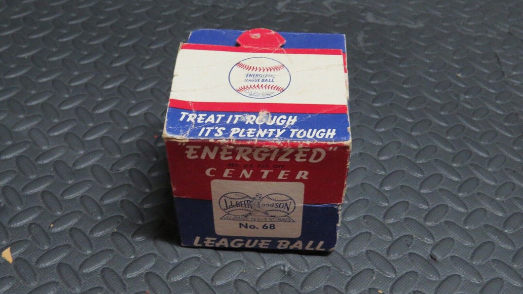 Brand New Sealed J. DeBeer Energized Center League Ball Baseball No 68 in Box!