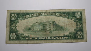 $10 1929 Monongahela City Pennsylvania PA National Currency Bank Note Bill #5968