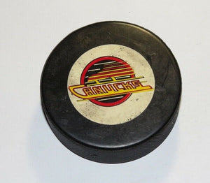1988-92 Vancouver Canucks Official Ziegler Game Puck! General Tire Not Used
