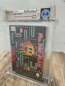 Ms. Pacman Super Nintendo Factory Sealed Video Game Wata 9.0 Graded A++ Seal!