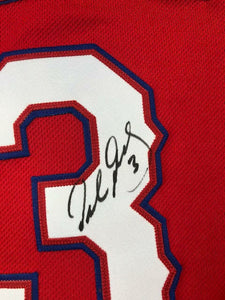2017 Delino DeShields Jr. Texas Rangers Game Used Worn Baseball Jersey! Matched!