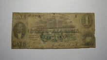 Load image into Gallery viewer, $1 1863 Montgomery Alabama AL Obsolete Currency Bank Note Bill RARE