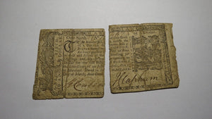 1770 $1/6 Maryland MD Colonial Currency Bank Note Bill RARE One Sixth Dollar!