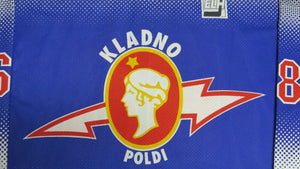 Jaromir Jagr HC Poldi Kladno Czech League Replica Hockey Jersey! Size XXL