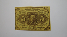 Load image into Gallery viewer, 1863 $.05 First Issue Fractional Currency Obsolete Bank Note Bill! 1st UNC NEW+
