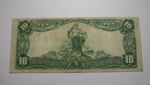$10 1902 Dumont New Jersey NJ National Currency Bank Note Bill! Ch. #11361 Fine+