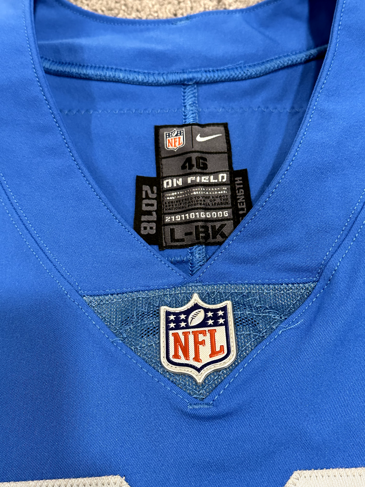 2020 Marcus Martin Detroit Lions Game Issued Used NFL Nike Football Je –  Collectible Notes