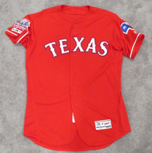 Load image into Gallery viewer, 2019 Tim Federowicz Texas Rangers Game Issued Worn MLB Baseball Jersey 100 Patch