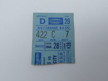 Load image into Gallery viewer, March 28, 1976 New York Rangers Vs. Kansas City Scouts NHL Hockey Ticket Stub